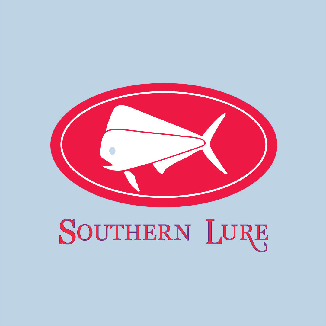 Youth SS Tee - Elliptical - Sky Blue w/Red Fin Print