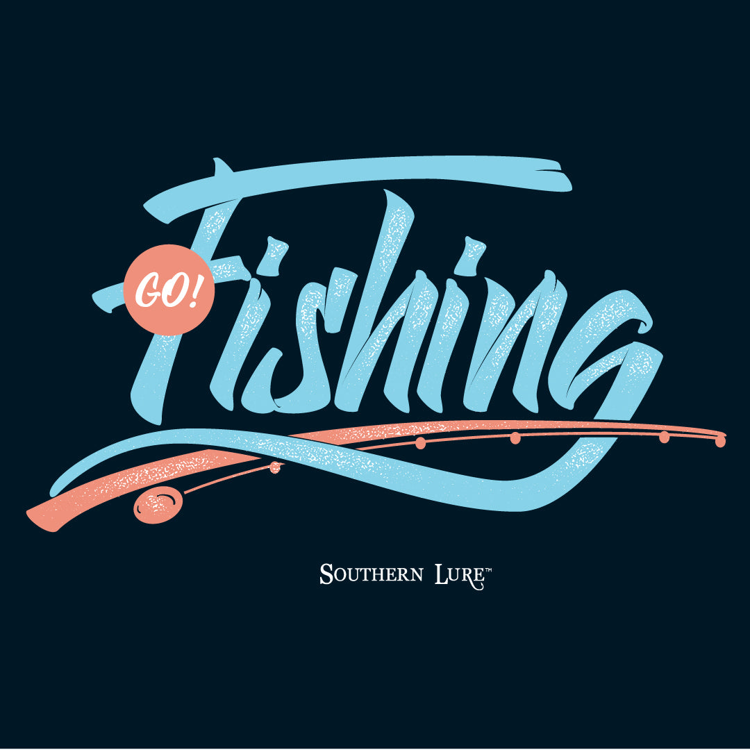 Youth SS Tee - Go Fishing - Pepper