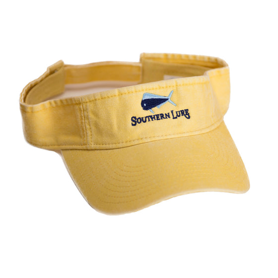 Lemon Yellow Pro Style Cotton Twill Washed Visor