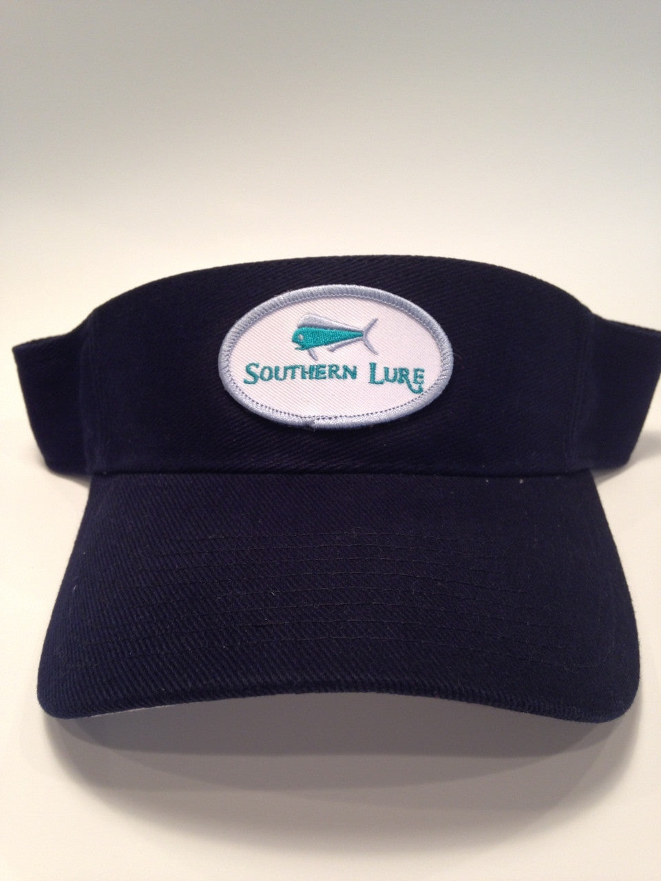Navy Blue Pro Style Heavy Cotton Twill Patch Visor