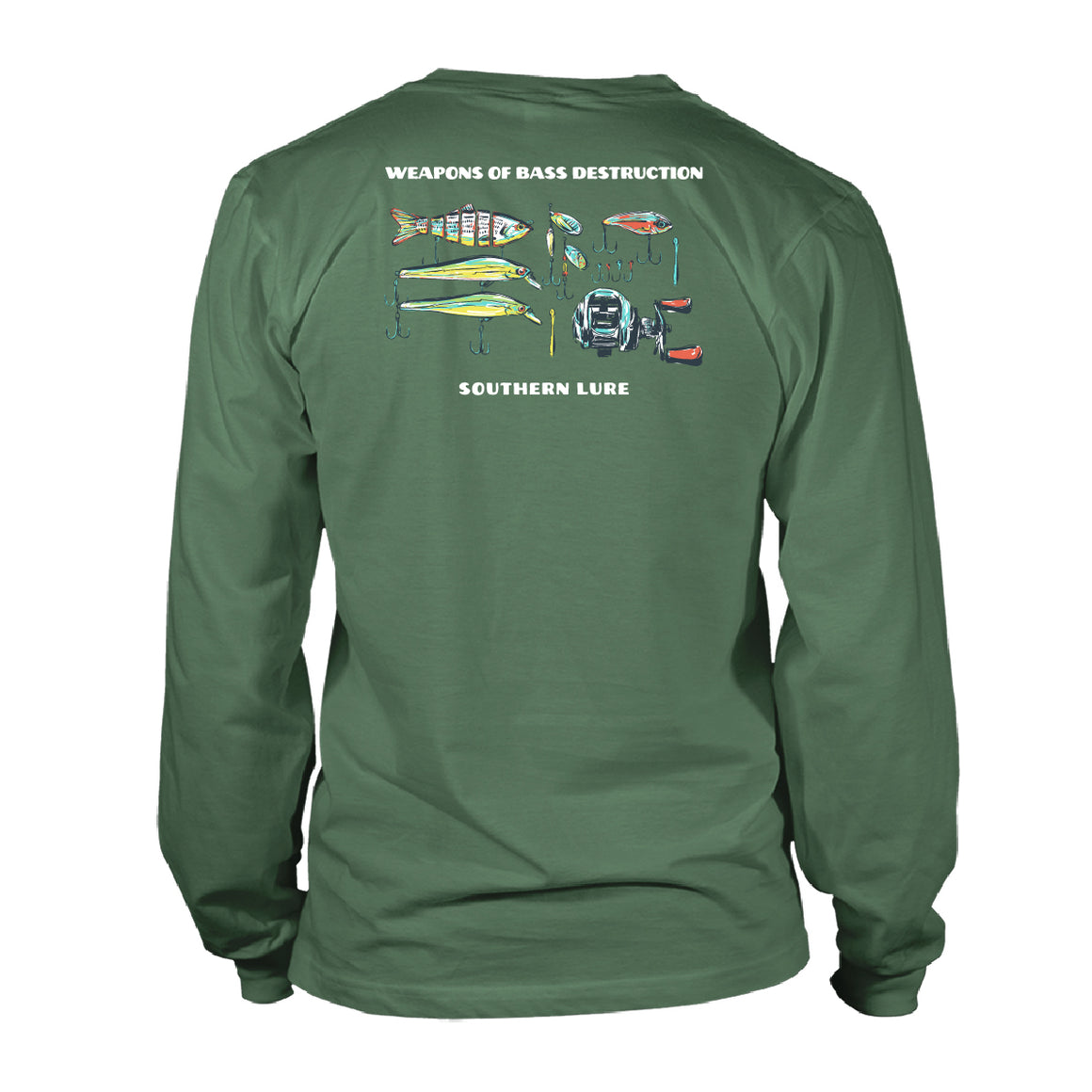 Youth & Toddler Long Sleeve Tee Weapons of Bass Destruction - Oak Green