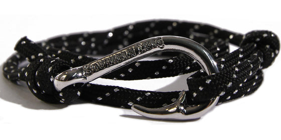 Black/Silver Rope Bracelet
